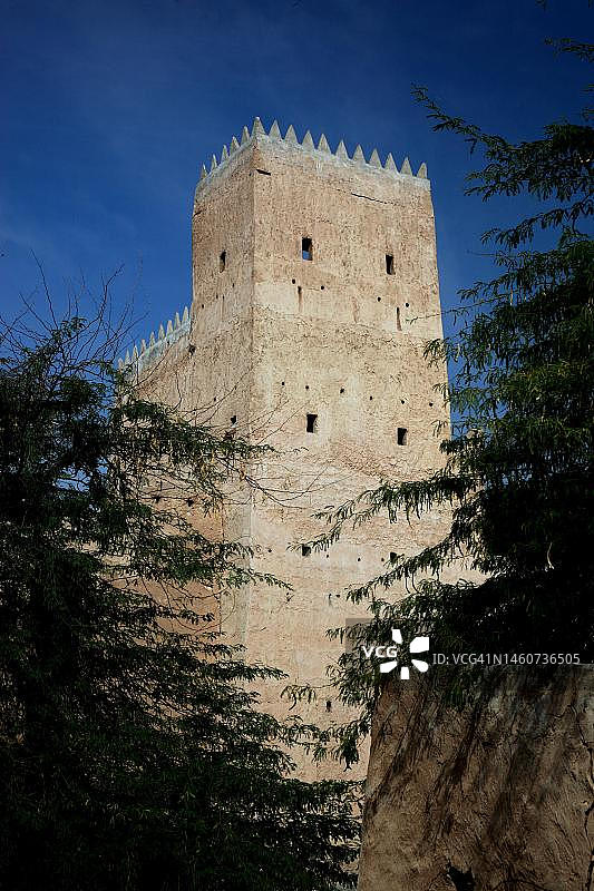 卡塔尔乌姆锡拉勒穆罕默德，一座19世纪的堡垒图片素材