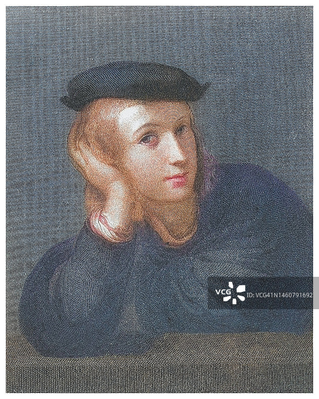 拉斐尔（文艺复兴时期意大利画家和建筑师）肖像图片素材