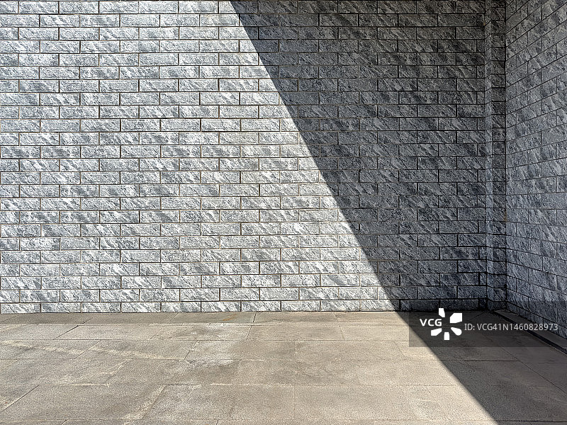 石墙和空地的光效图片素材