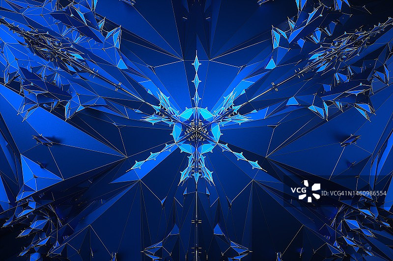 多边形图案特写图片素材