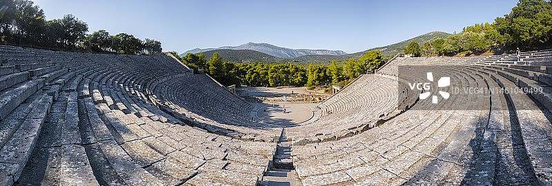埃皮达鲁斯古剧场，位于希腊伯罗奔尼撒半岛图片素材