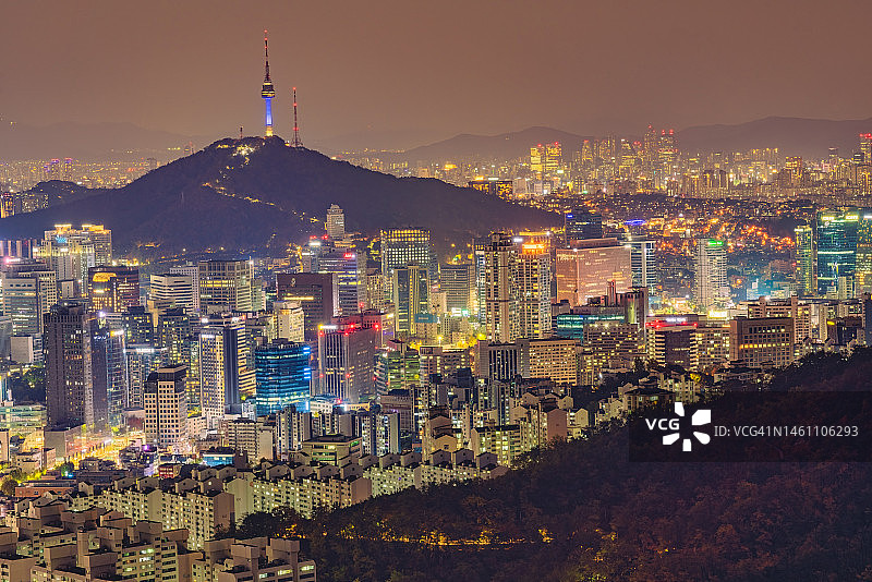 南山首尔塔图片素材