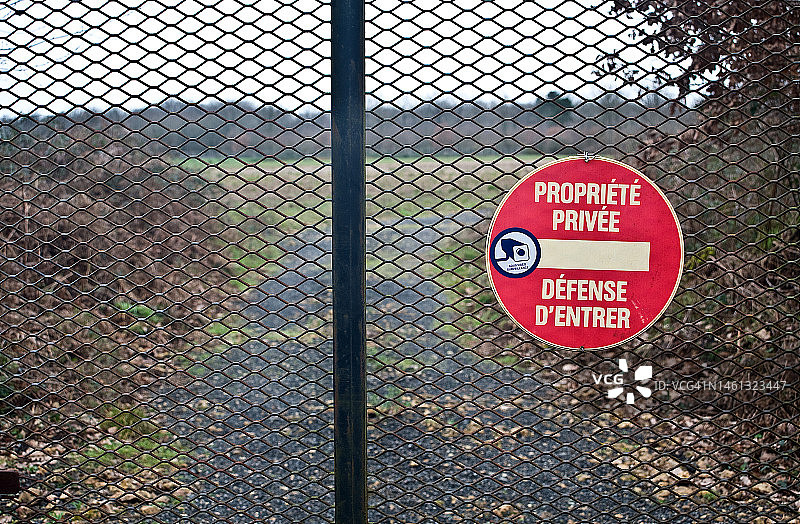 法国私人猎场入口图片素材