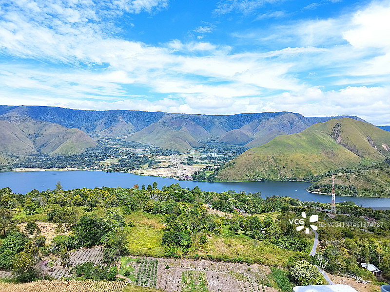 印度尼西亚湖光山色风光图片素材