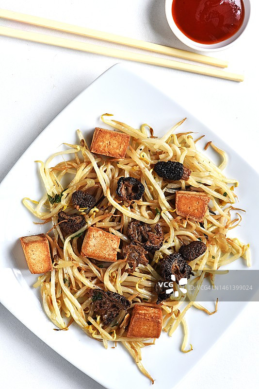 法国桌上盘中素食高角度景观图片素材