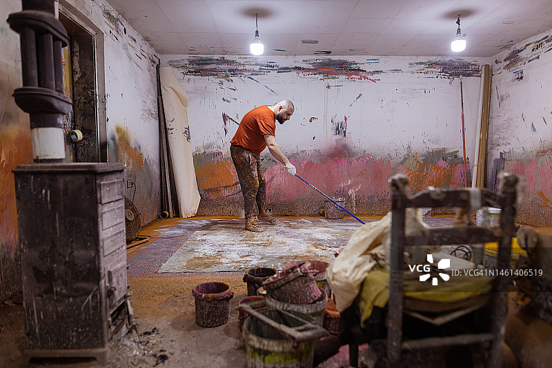 绘画过程中的灵感瞬间图片素材