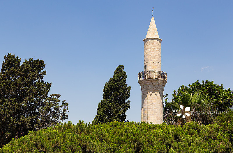 塞浦路斯拉纳卡贾米·凯比尔清真寺图片素材