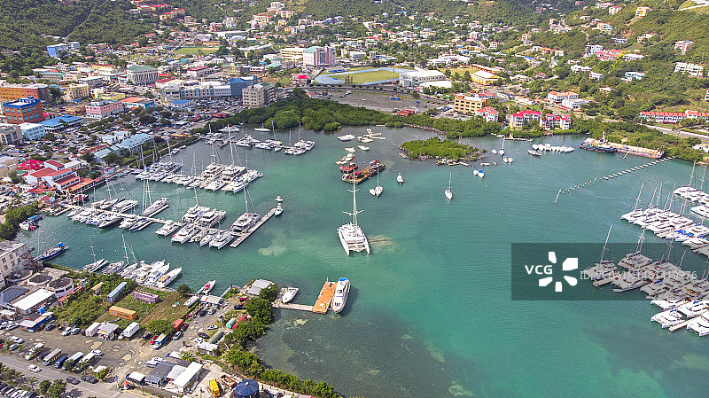 罗德城，托土拉岛，英属维尔京群岛图片素材