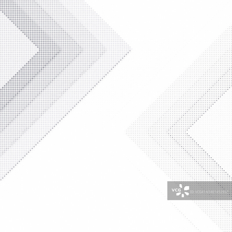 留有文案空间的白色背景上的两个抽象灰色半色调图案图片素材