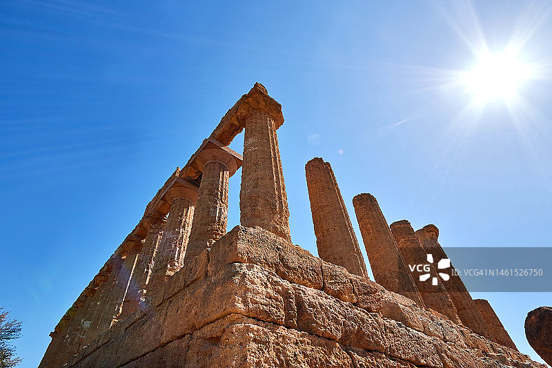 朱诺神庙，阿格里真托，西西里岛，意大利图片素材