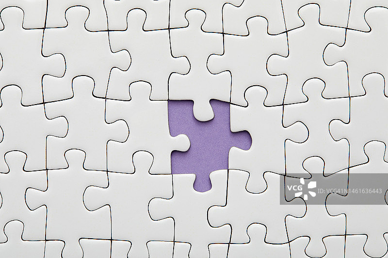 白色拼图缺失一块图片素材