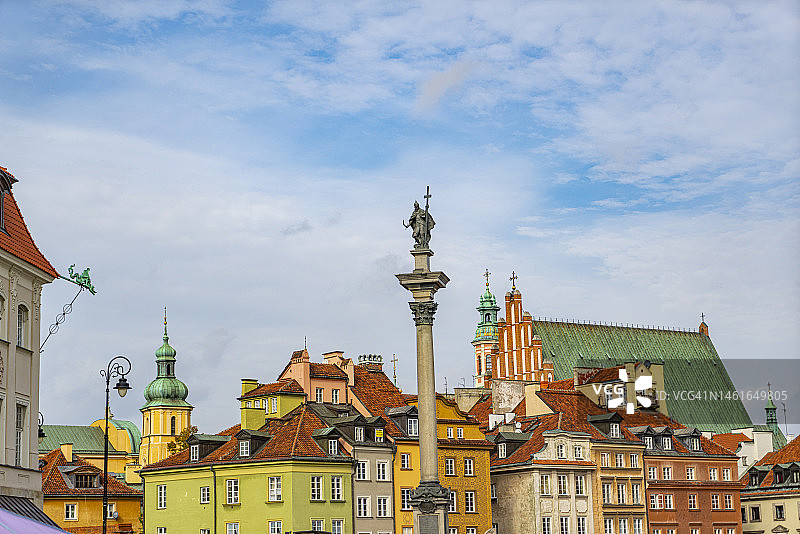 华沙老城城堡广场图片素材
