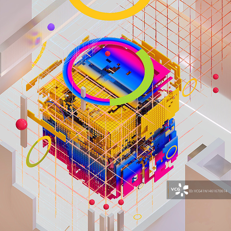 无线CGI技术抽象5G网络图片素材