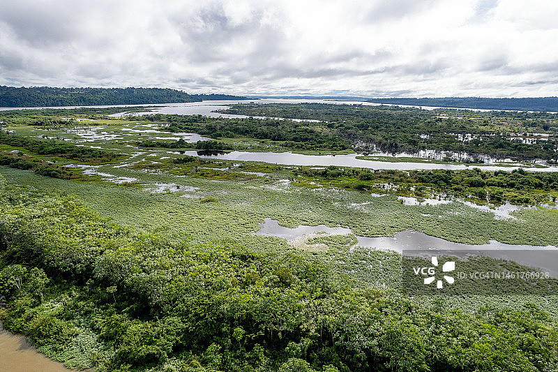 亚马逊地区鸟瞰图图片素材
