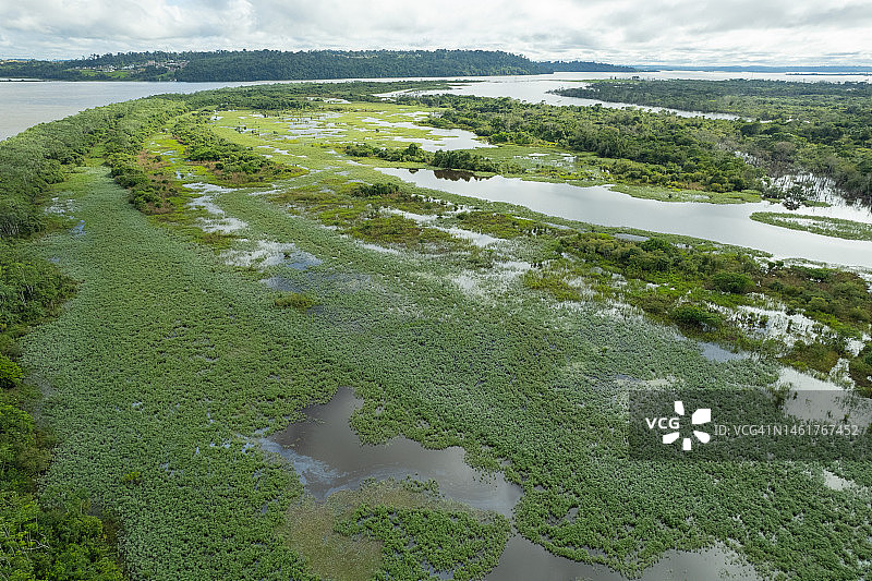 亚马逊地区鸟瞰图图片素材