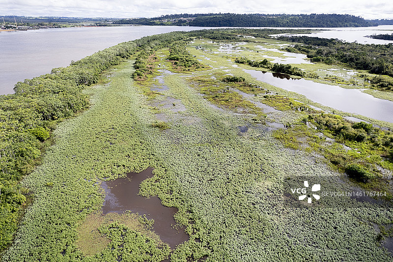 亚马逊地区鸟瞰图图片素材