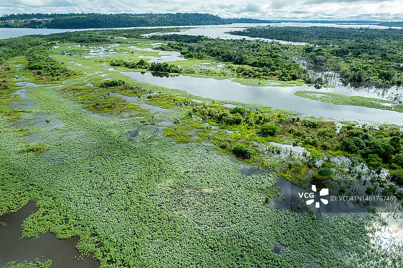 亚马逊地区鸟瞰图图片素材