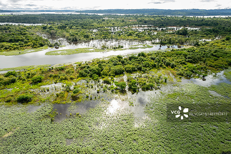 亚马逊地区鸟瞰图图片素材