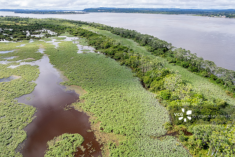 亚马逊地区鸟瞰图图片素材