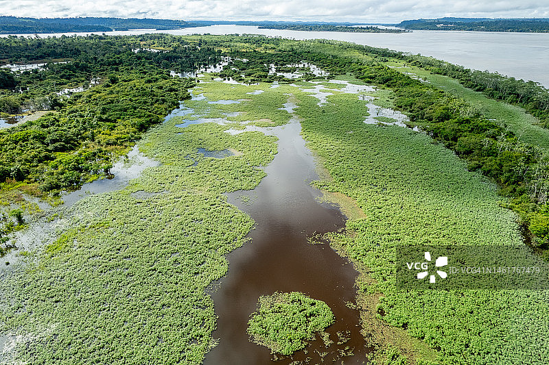 亚马逊地区鸟瞰图图片素材