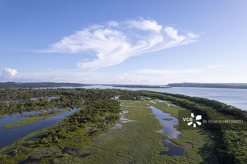 亚马逊地区鸟瞰图图片素材