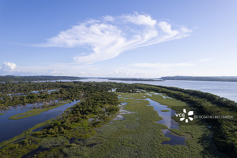 亚马逊地区鸟瞰图图片素材