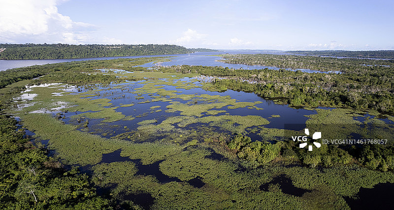 亚马逊地区鸟瞰图图片素材