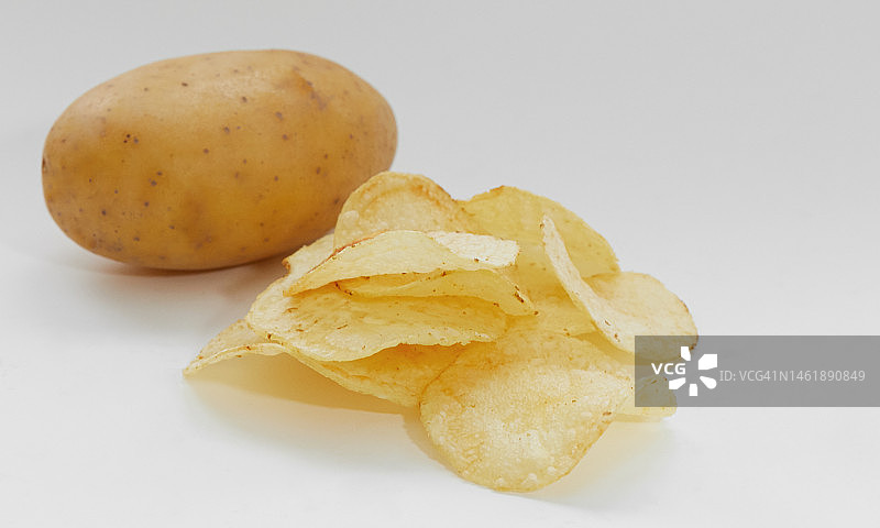 薯片特写图片素材