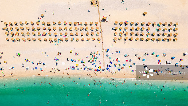 美丽的海滩和爱奥尼亚岛海岸图片素材