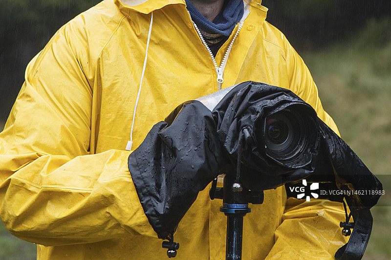 带防雨罩的相机图片素材