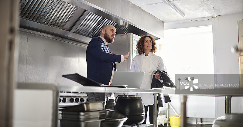 厨师的新业务启动图片素材