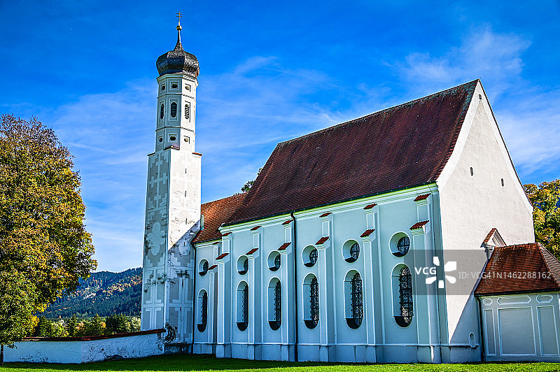 圣科洛曼朝圣教堂 - 德国施万高图片素材