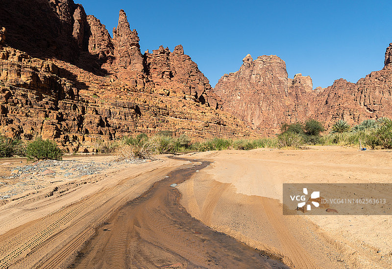沙特阿拉伯的瓦迪迪萨图片素材