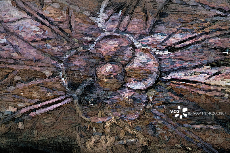 木质花朵图片素材