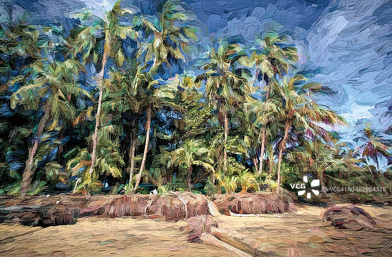 法属圭亚那海滩图片素材