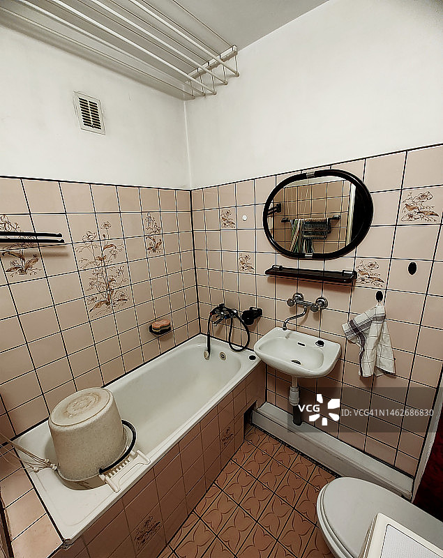 70年代复古浴室图片素材