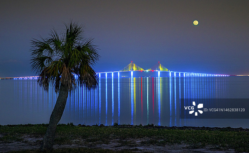 德索托堡公园、阳光天桥、佛罗里达州圣彼得堡图片素材