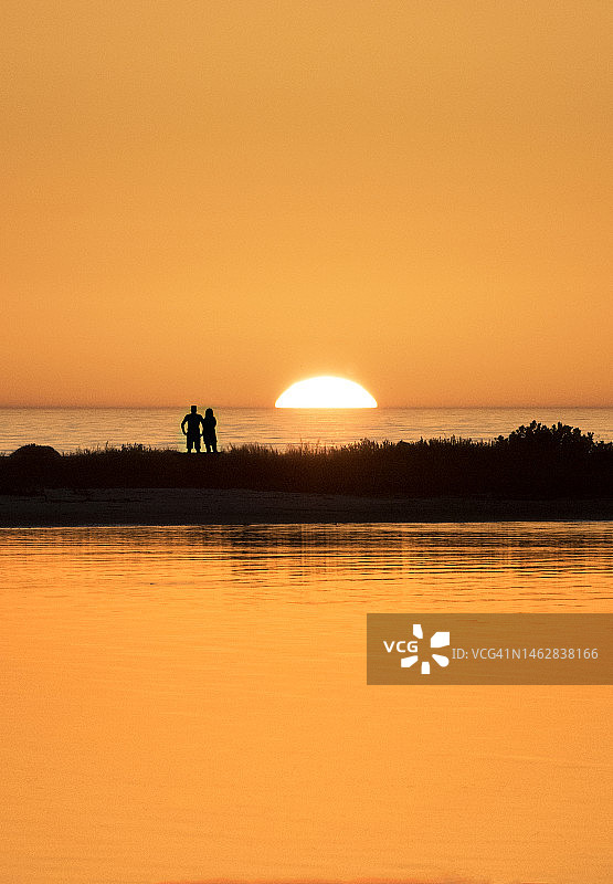佛罗里达迪索托堡公园日落图片素材