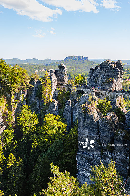 德国萨克森瑞士巴斯泰桥图片素材