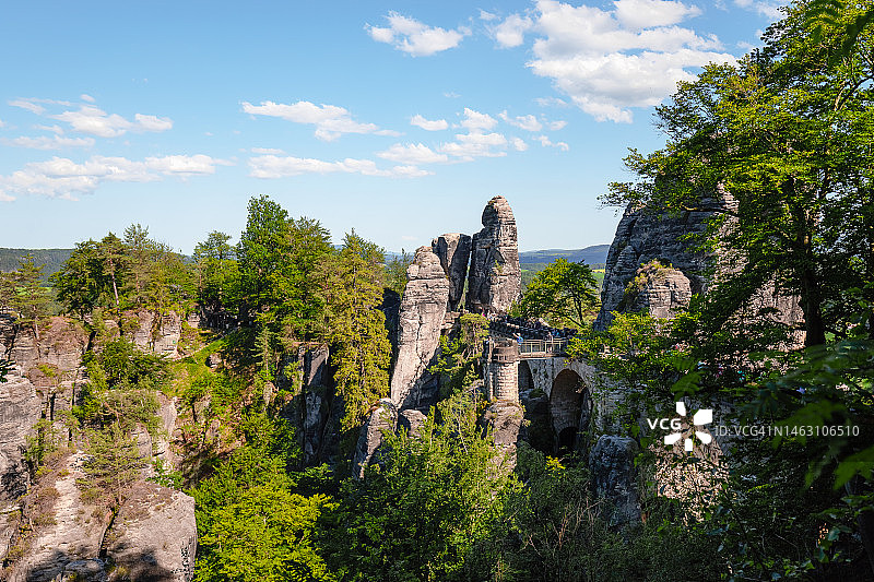 德国萨克森瑞士巴斯泰桥图片素材
