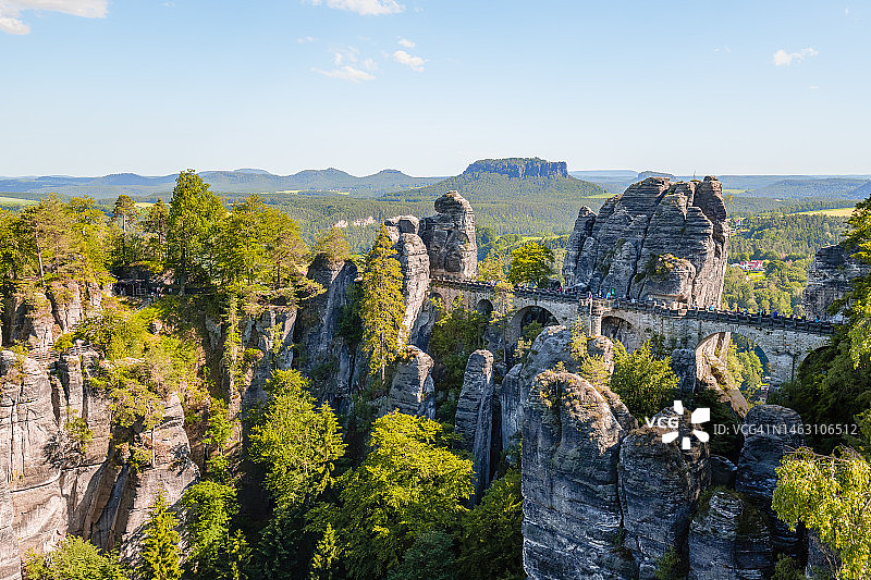 德国萨克森瑞士巴斯泰桥图片素材