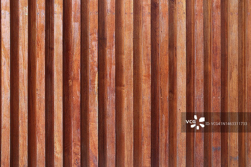 大型棕色木板墙纹理背景图片素材