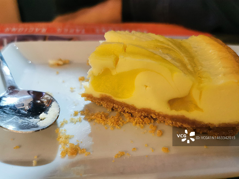 柠檬芝士蛋糕图片素材