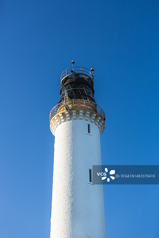 吉德尔内斯灯塔，阿伯丁的蓝天背景图片素材
