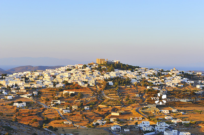 帕特莫斯岛科拉镇风光图片素材