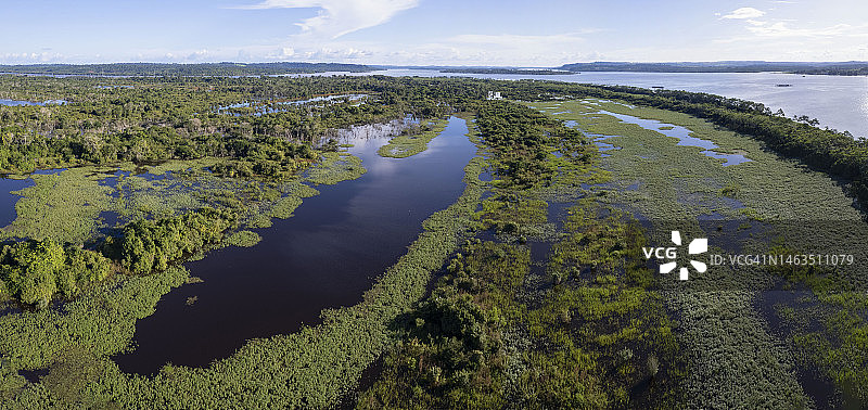 亚马逊地区鸟瞰图图片素材