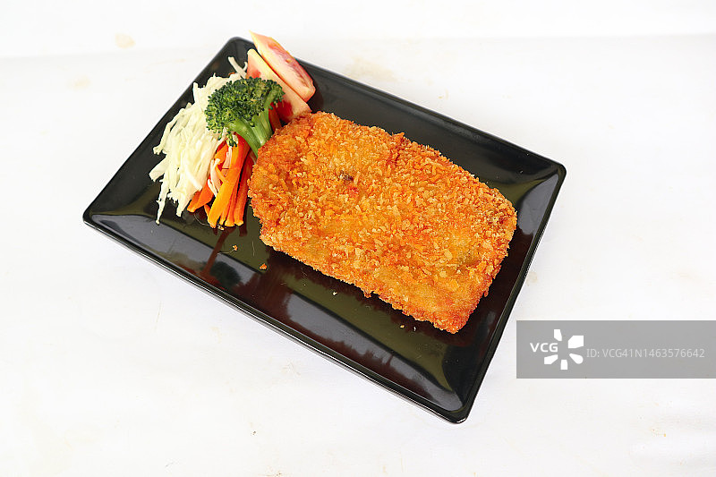 日式炸鸡排盖饭图片素材