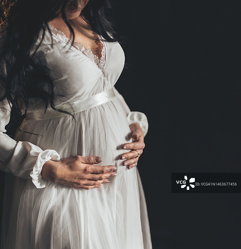 孕妇特写照片图片素材