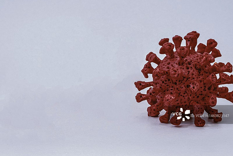 Omicron，冠状病毒，Covid-19，微生物学和病毒学概念图片素材
