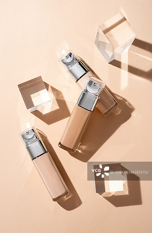 奢华玻璃粉底液化妆品，北京图片素材